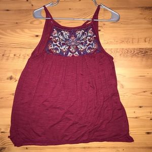 Burgundy Tank Top